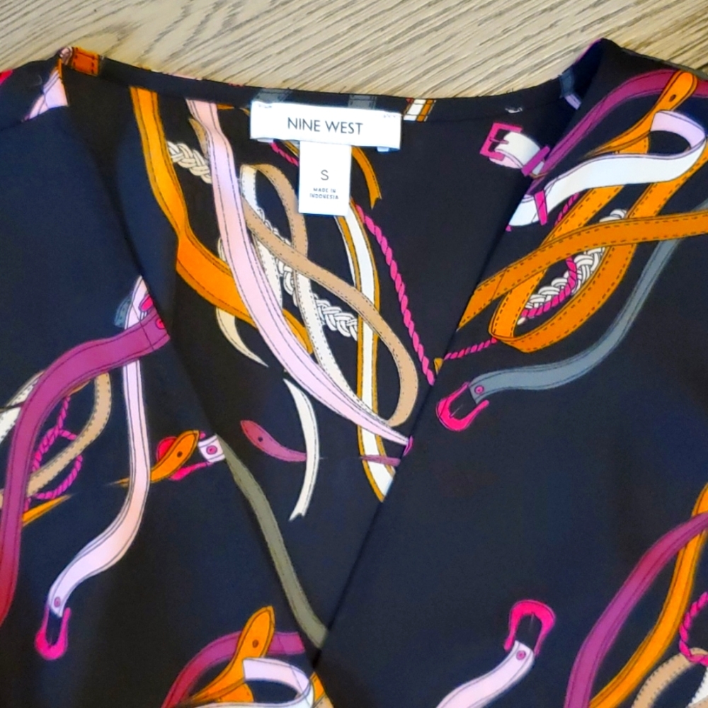 Nine West Blouse with wrap at waist